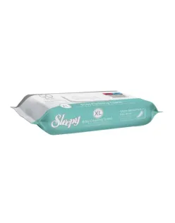 SLEEPY VÜCUT TEMİZLEME MENDİLİ 50Lİ KAPAKLI BÜYÜK BOY ULTRA SENSITIVE