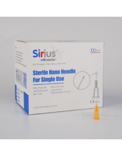 UNIMASTER YMNN3213 SIRIUS STERİL NANO İĞNE 32G x 13MM TEK KULLANIMLIK HIPODERMIK İĞNE 1KUTU=100ADET