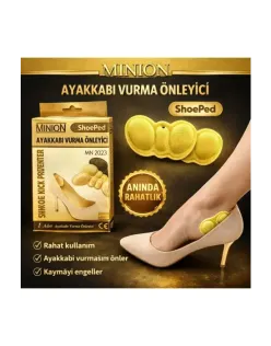 MİNİON  MN 355 AYAK VURMA ÖNLEYİCİ STANDART BEDEN BLİSTER CUSHİON TOPUK YASTIĞI
