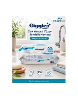 GİGGLES ÇOK AMAÇLI YÜZEY TEMİZLİK HAVLUSU OKYANUS KOKULU 100LÜ XXL