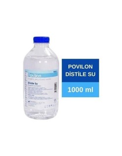 POVİLON DİSTİLE SU 1000ML=1LT PET ŞİŞE
