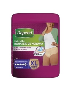 DEPEND EMİCİ KÜLOT XLARGE 10LU