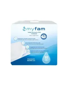 MYFAM YATAK KORUYUCU ÖRTÜ 60CM*90CM 30LU=1PAKET
