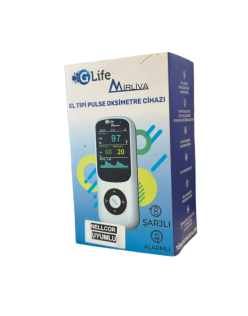 GLIFE MİRLİVA GZ-1041 PULSE OKSİMETRE CİHAZI ŞARJLI ALARLMLI (YENİDOĞAN-YETİŞKİN)  FR0-201 EL TİPİ NELLCOR UYUMLU