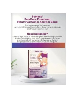 SOFTENS FEMCARE EASEBAND MENUSTRAL SANCI İÇİN RAHATLATICI ISI BANDI 1PAKET=3 ADET 8+SAAT ETKİLİ