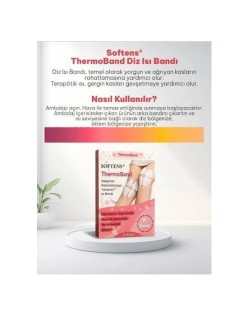 SOFTENS THERMOBAND DİZLERİNİZİ RAHATLATMAYA YARDIMCI ISI BANDI 1PAKET=2 ADET 8+SAAT ETKİLİ
