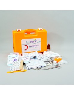 FİRST PLUS İŞ YERİ İLK YARDIM SETİ DUVARA MONTE İÇİ DOLU KIZAKLI FİRSTPLUS FP04.101 İş Yeri Ekstra İlk Yardım Seti