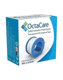 OCTACARE ŞEFFAF PE TIBBİ PLASTER 2,5CMX5MT 13502