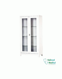 TURMED TM-G-7002 ÇİFTLİ CAMLI HEMŞİRE İLAÇ DOLABI
