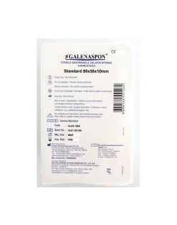 GALENASPON STANDART 80X50X10MM HEMOSTATİK SÜNGER KANAMA DURDURUCU
