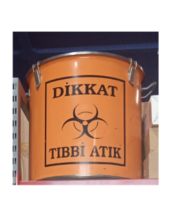 TIBBİ ATIK KONTEYERİ 50LT PASLANMAZ ÇELİK