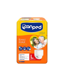 CANPED BÜYÜK BOY KÜLOT HASTA BEZİ 8'Lİ L
