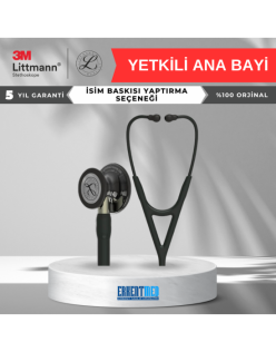 3M LİTTMANN CARDIOLOGY 6204 (SİYAH / ŞAMPANYA KÖK / ÖZEL DUMAN ÇAN)