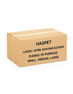 HASPET NİTRİL MUAYENE ELDİVENİ SİYAH PUDRASIZ SMALL 20PAKET=1KOLİ=2000ADET