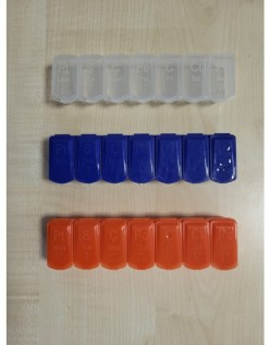 RABIR HAFTALIK İLAÇ SAKLAMA KUTUSU 7 GÜNLÜK ÇEŞİTLİ RENKLER