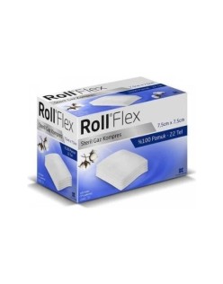 ROLL FLEX STERİL 7.5CM X7.5CM GAZ KOMPRES 100 ADET 131407