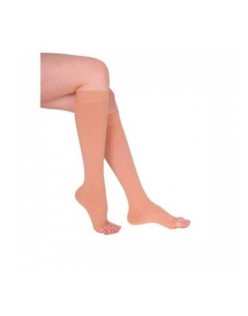 DUKAVAS 212 CCL2 DİZALTI BURNU AÇIK VARİS ÇORABI NO:4 BEJ