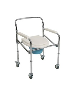 LOCO PR-771 TEKERLEKLİ KATLANIR BANYO TUVALET SANDALYESİ KOMOT