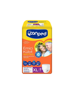 CANPED EKSTRA BÜYÜK BOY KÜLOT HASTA BEZİ 8'Lİ XL