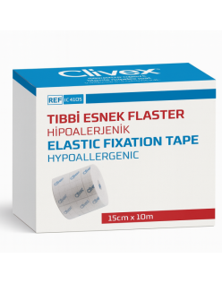 CLIVEX TIBBİ ESNEK FLASTER 15CMX10M HİPOALERJENİK FİX FLASTER CLİVEX IC4115