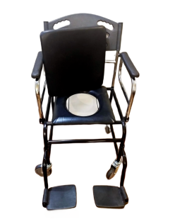 UMUT TS100 TEKERLEKLİ KLOZETLİ WC BANYO SANDALYESİ