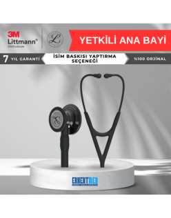 3M LİTTMANN CARDIOLOGY 4 (6232 SİYAH / ÖZEL DUMAN ÇAN)