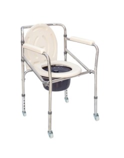 COMFORT PLUS DM-967 TEKERLEKLİ KLOZET SANDALYESİ
