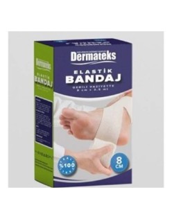 DERMATEKS ELASTİK BANDAJ 8 CM X 120 CM (POŞETLİ-KUTUSUZ)