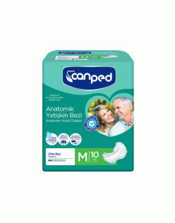 CANPED ORTA BOY ANATOMİK YETİŞKİN HASTA BEZİ 10'LU