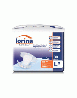 LORİNA BEL BANTLI HASTA BEZİ LARGE 30LU