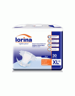 LORİNA BEL BANTLI HASTA BEZİ XLARGE 30LU