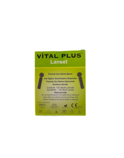 VITALPLUS2 BLOOD LANCETS PARMAK DELME İĞNESİ LANSET 30G 100'LÜ YUVARLAK GİRİŞLİ