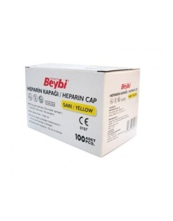 BEYBİ HEPARİN KAPAĞI SARI 1 KUTU=100 ADET STOPER