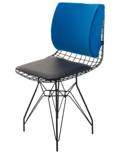 ERGO FOAM BEL YASTIĞI VİSCO SİYAH/MOR/MAVİ 36X10X33CM