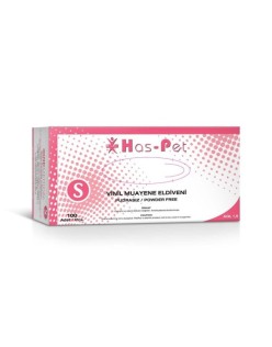 HASPET PUDRASIZ VİNİL MUAYENE ELDİVENİ SMALL 100LÜ