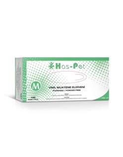 HASPET PUDRASIZ VİNİL MUAYENE ELDiVENİ MEDİUM 100LÜ