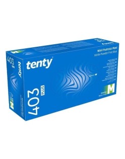 TENTY NİTRİL MAVİ PUDRASIZ MUAYENE ELDİVENİ MEDİUM 100LÜ 403