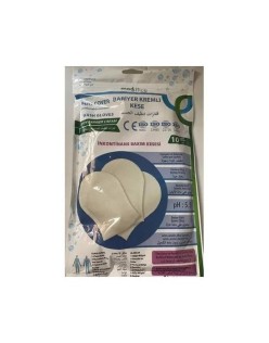 MED-COVER BARİYER KREMLİ KESE 10LU PAKET - YATAN HASTA TEMİZLEME KESESİ