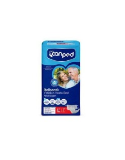 CANPED TEKSTİL YÜZEY LARGE BELBANTLI HASTA BEZİ 7'Lİ L