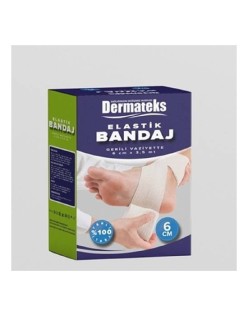 DERMATEKS ELASTİK BANDAJ 6 CM X 120 CM (POŞETLİ-KUTUSUZ)