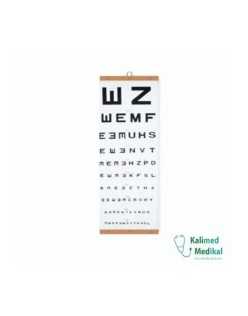 GÖZ EŞELİ AFİŞ TİPİ SNELLEN EŞELİ 67CMX24CM