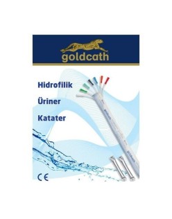 GOLDCATH HİDROFİLİK KATATER 14 CH X 40CM YÜZÜKLÜ