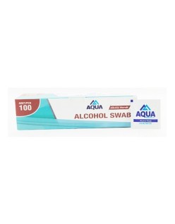 AQUA ALKOL SWAB 100LÜ ENJEKSİYON ÖNCESİ SWAP 8CM*11CM  1KUTU=100ADET