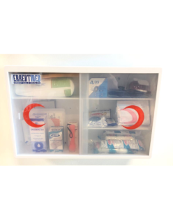 ERKENTMED PLASTİK ECZA DOLABI DUVAR TİPİ İÇİ DOLU (STANDART SET İÇERİK)