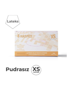 HASPET LATEKS PUDRASIZ MUAYENE ELDİVENİ XSMALL