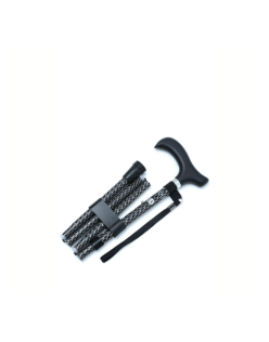 KİFİDİS ME606 KATLANIR ASA BASTON TAŞLI SİYAH DESENLİ